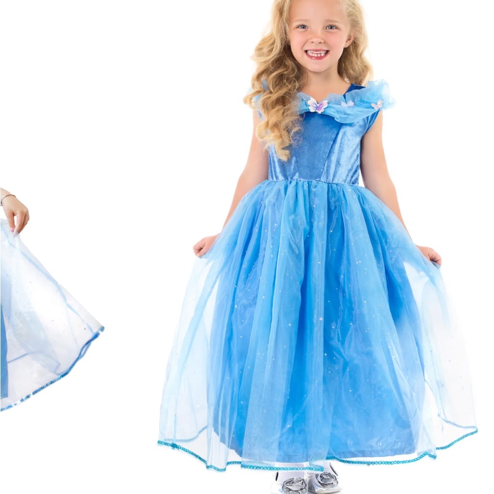 Girl's Deluxe Disney Cinderella Movie Costume - Small Halloween/ Dress up